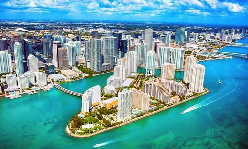 Miami beach and Art Deco architecture